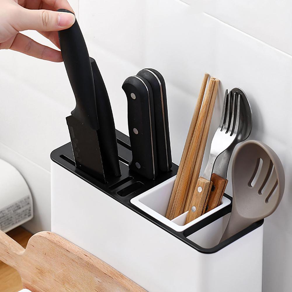 Tableware Knife Rack Storage — Space‑Saving Plastic Kitchen Holder
