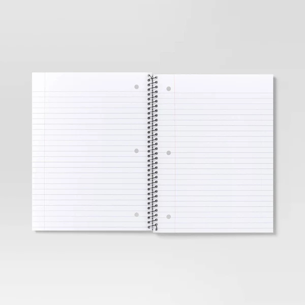 Subject Spiral Notebook Wide Ruled Purple