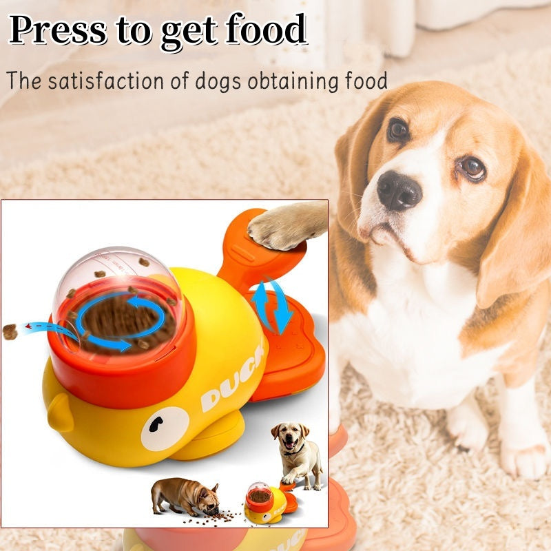 Cartoon Duck Dog Puzzle Feeder – Interactive Slow Feeder Toy
