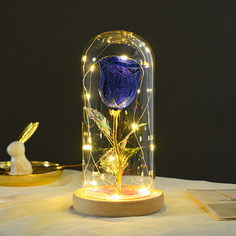 Romantic LED Glass Dome Gift - Enchanting Eternal Rose Light 💐