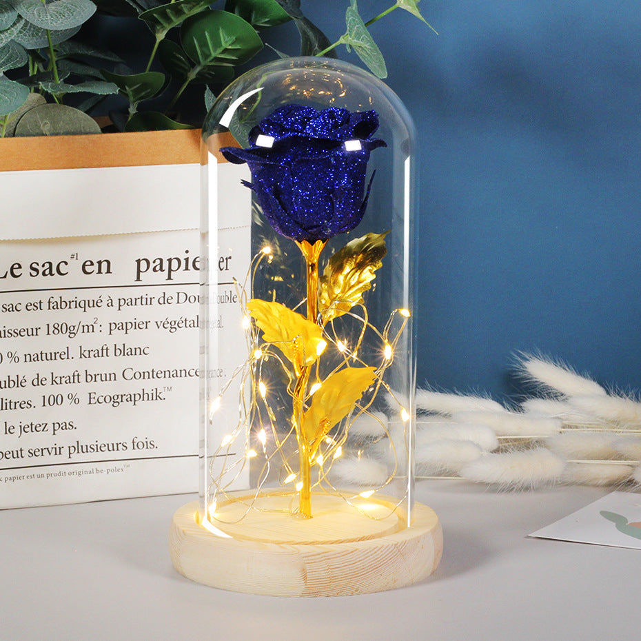 Romantic LED Glass Dome Gift - Enchanting Eternal Rose Light 💐