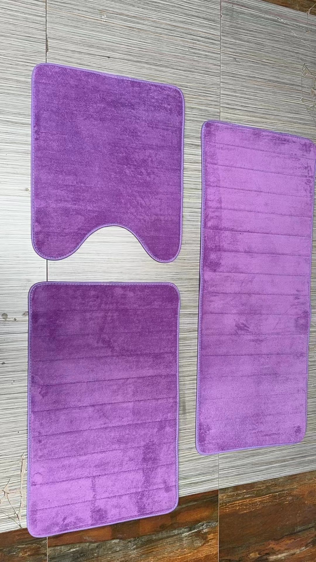 Premium Non‑Slip 3‑Piece Bathroom Rug Set 🚿