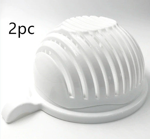 Creative Salad Cutter Bowl – Safe Fruit & Veg Vegetable Chopper with Built‑In Strainer