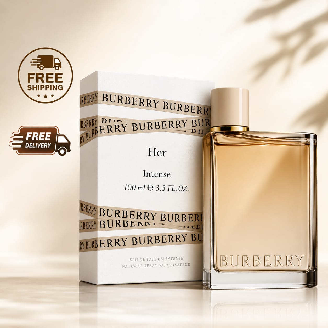 Burberry Her Intense Eau de Parfum Spray 3.3 oz / 100 ml