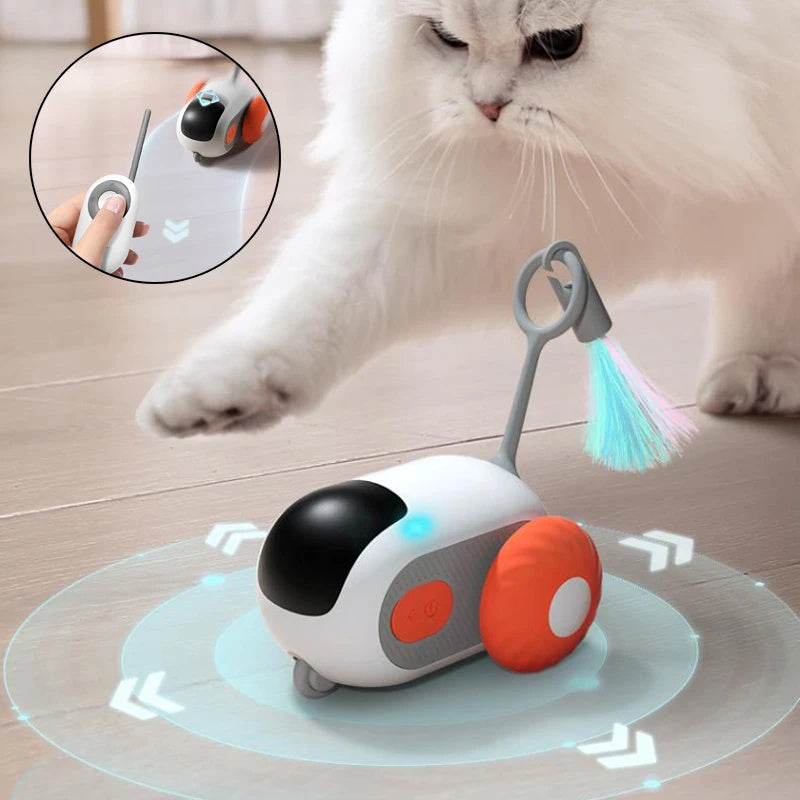 Smart Interactive Cat Car Toy – USB Rechargeable, RC Fun