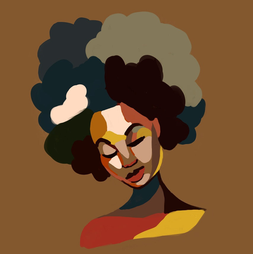 Graffiti African Girl Shower Curtain – Bold Hip-Hop Urban Art for Bathroom Decor