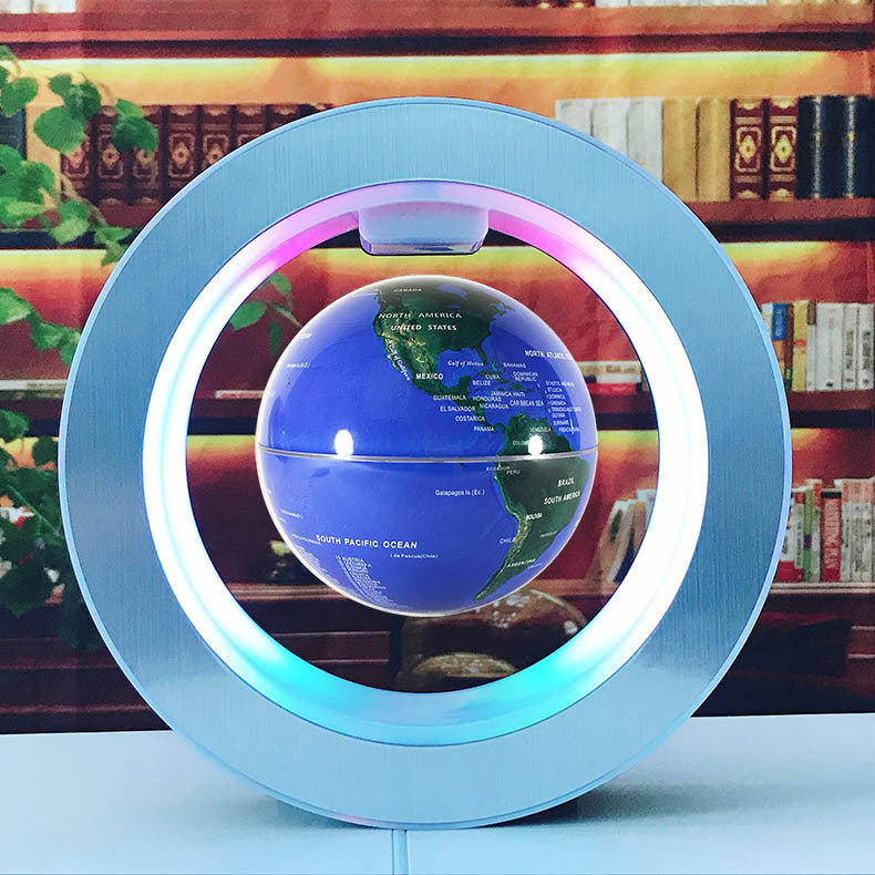 Round LED World Map Floating Globe – Anti-Gravity Light