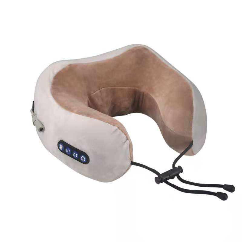 U-Shaped Electric Neck Massager Pillow – Heated Shiatsu Relief