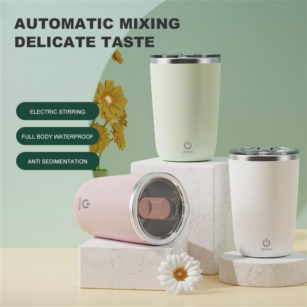 Electric Stirring Travel Mug – USB Powered & Spill-Free