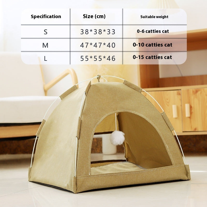 Cathouse Breathable Pet Tent Nest – Indoor And Outdoor Cat Room