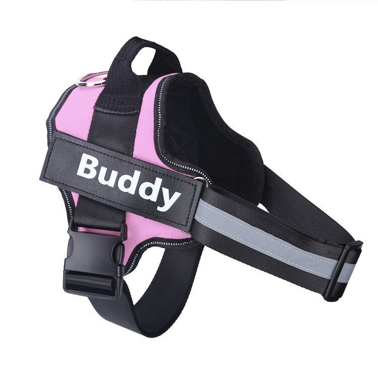 Personalized No‑Pull Reflective Dog Harness with Adjustable Fit & Custom Name Patch