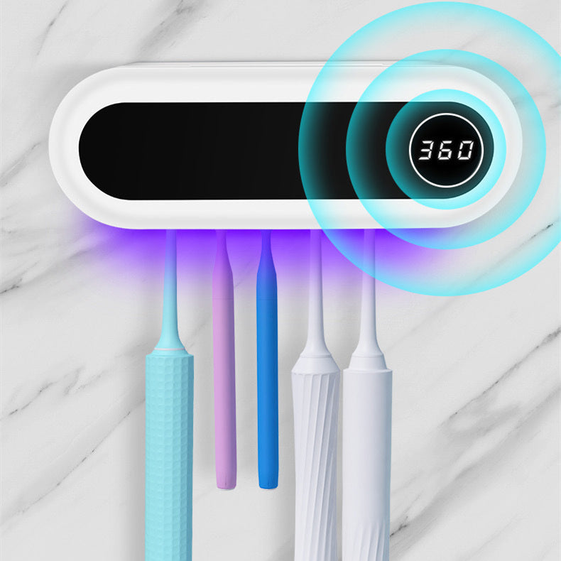 Smart UV Toothbrush Sterilizer & Paste Dispenser – Kill 99% of Germs in 5 Min!
