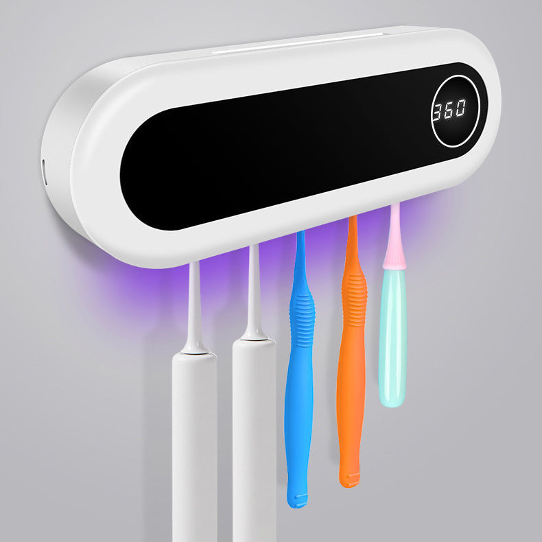 Smart UV Toothbrush Sterilizer & Paste Dispenser – Kill 99% of Germs in 5 Min!