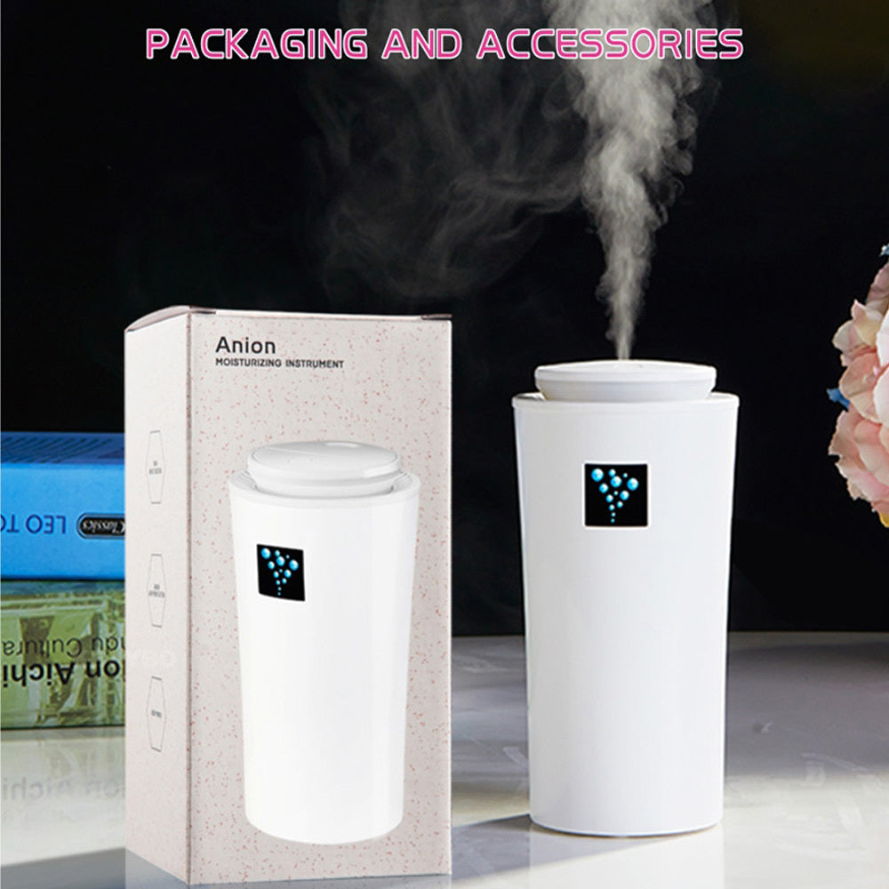 USB Car Humidifier & Aroma Diffuser – LED Night Light with Ultrasonic Mist
