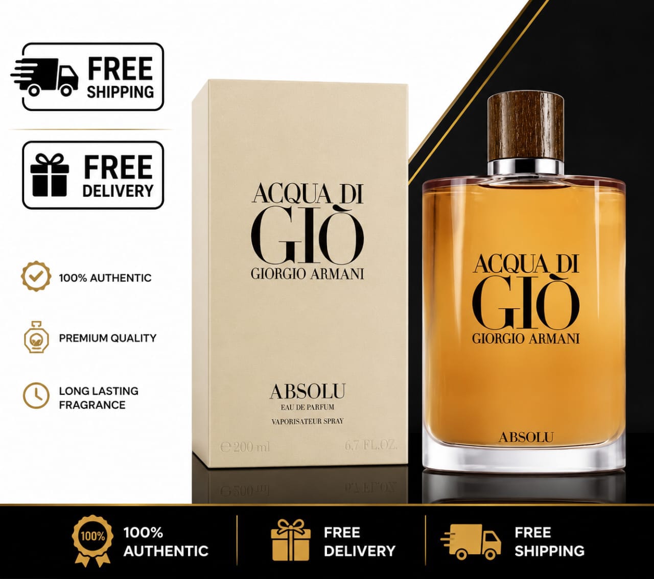 Giorgio Armani Acqua Di Gio Absolu Eau de Parfum 4.2 oz / 125 ml
