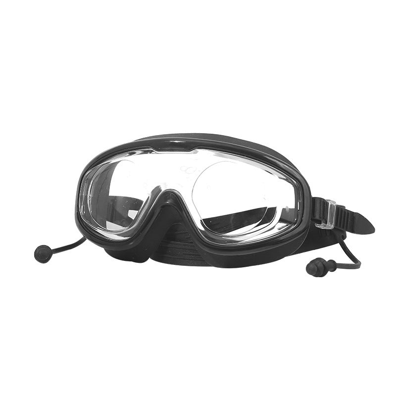Swimming Goggles – Large Frame Waterproof Anti‑Fog HD Vision