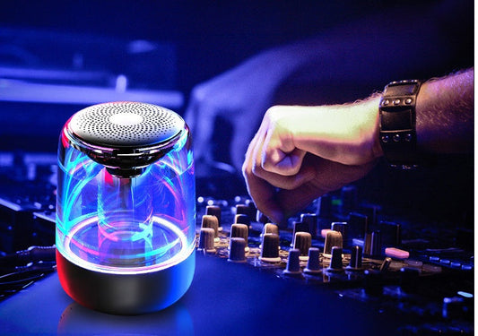 Portable Bluetooth Column Speaker – Powerful Bass & LED Mood Lighting