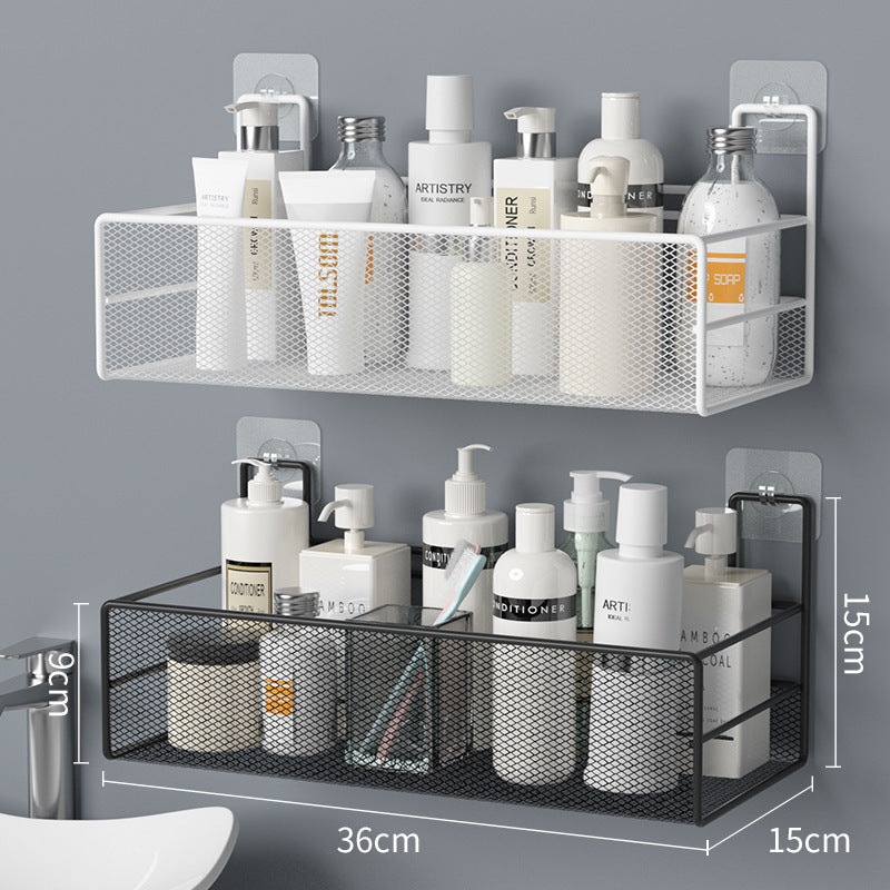 Wall-Mounted Bathroom Shelf – No-Drill Shower & Shampoo Organizer