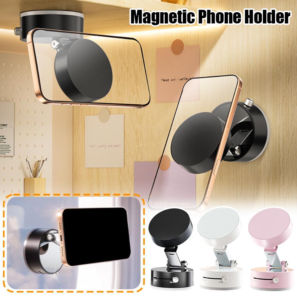Foldable Magnetic Vacuum Car Phone Holder