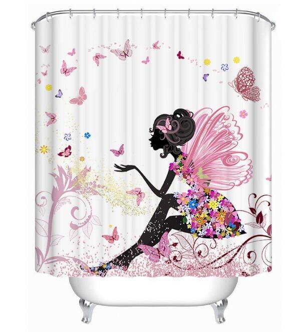 Graffiti African Girl Shower Curtain – Bold Hip-Hop Urban Art for Bathroom Decor