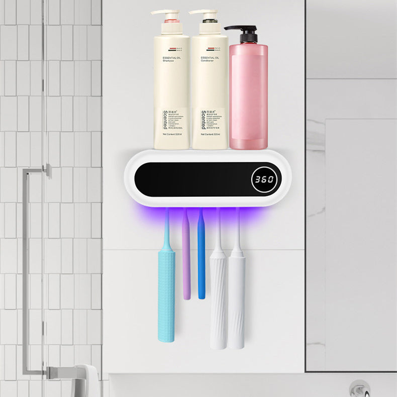 Smart UV Toothbrush Sterilizer & Paste Dispenser – Kill 99% of Germs in 5 Min!