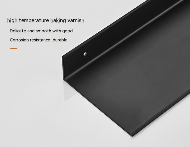 Nordic Non‑Perforated Wall‑Mounted Shower & Mirror Storage Rack – Space‑Saving Organizer