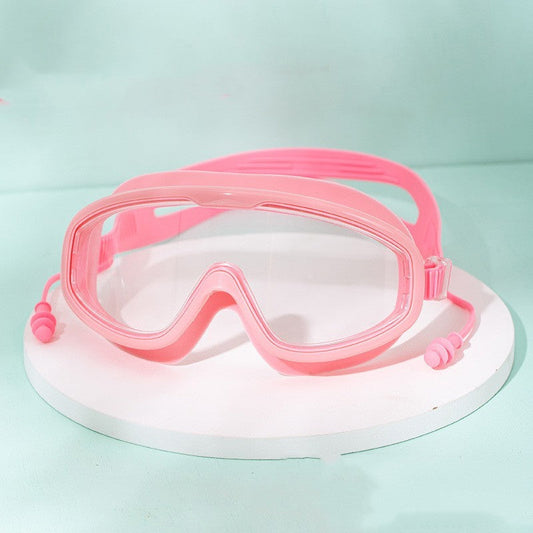 Swimming Goggles – Large Frame Waterproof Anti‑Fog HD Vision