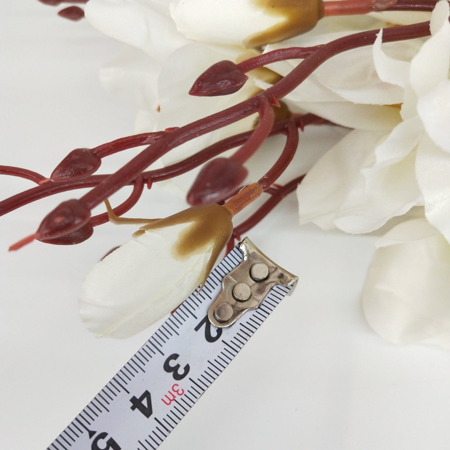 Elegant Magnolia & Freesia Artificial Flower Stem – 45 cm Wedding & Home Décor