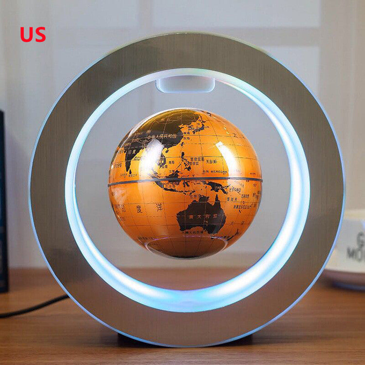 Round LED World Map Floating Globe – Anti-Gravity Light