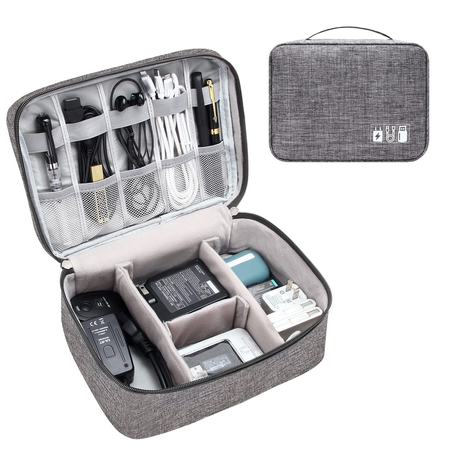 Electronics Organizer Travel Cable Bag – Waterproof & Portable Storage Case