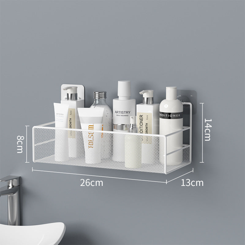 Wall-Mounted Bathroom Shelf – No-Drill Shower & Shampoo Organizer