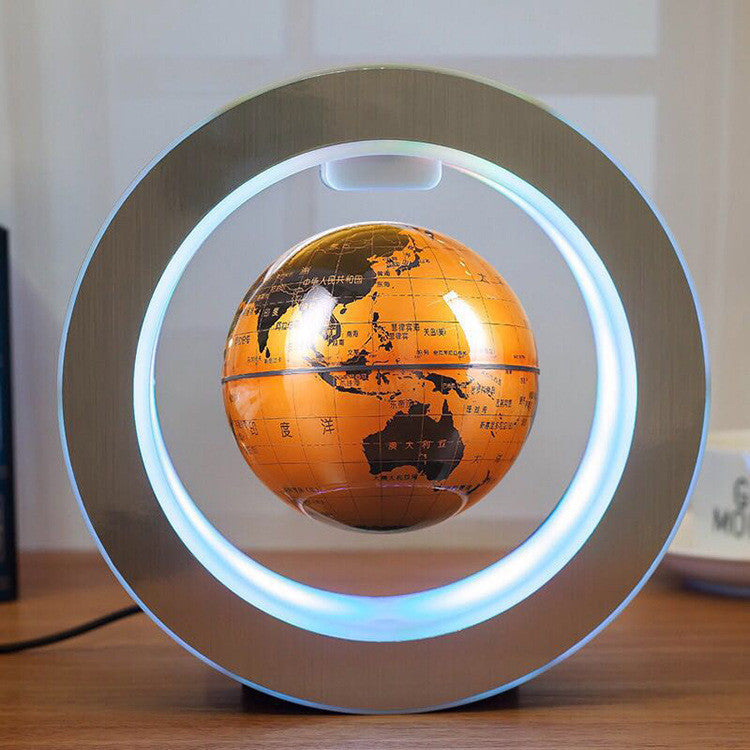 Round LED World Map Floating Globe – Anti-Gravity Light