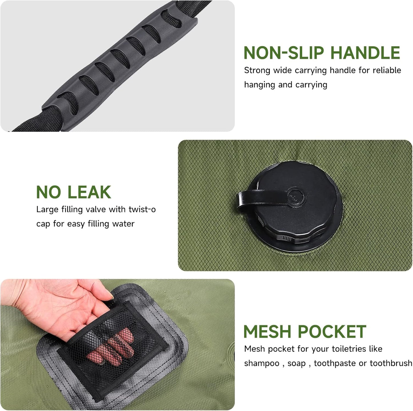 Warm Outdoor Bath Anywhere – Solar Shower Bag 20 L 🏕️