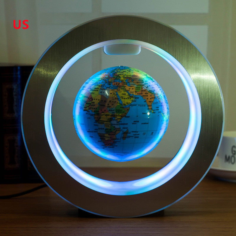 Round LED World Map Floating Globe – Anti-Gravity Light