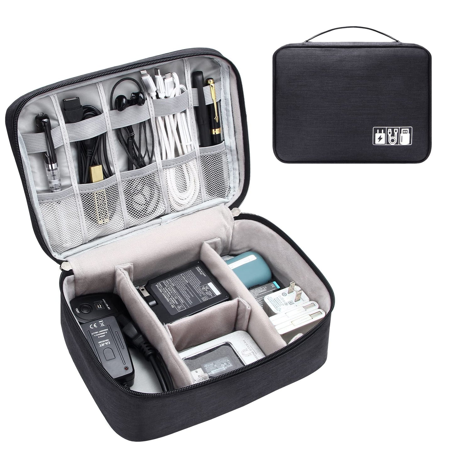 Electronics Organizer Travel Cable Bag – Waterproof & Portable Storage Case