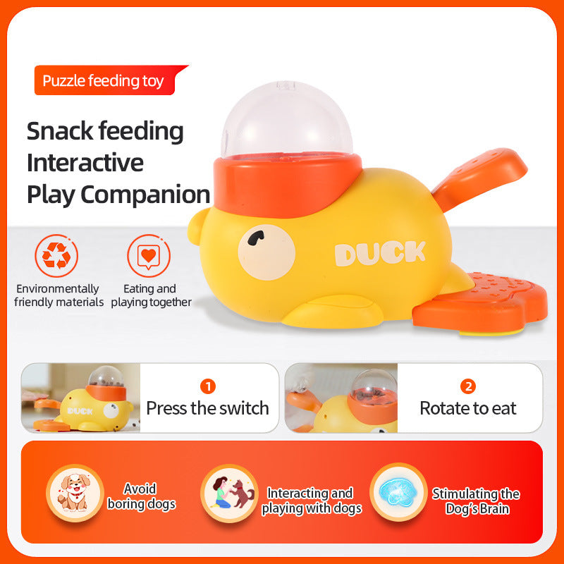 Cartoon Duck Dog Puzzle Feeder – Interactive Slow Feeder Toy