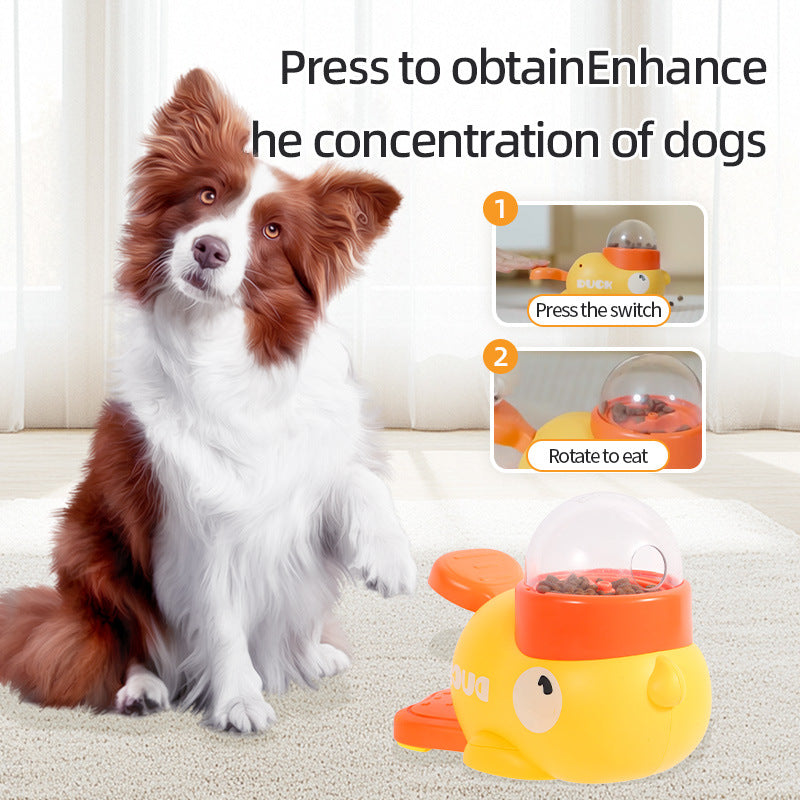 Cartoon Duck Dog Puzzle Feeder – Interactive Slow Feeder Toy