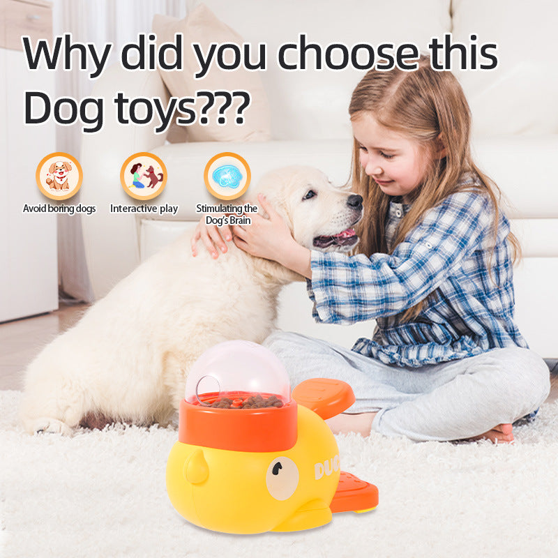 Cartoon Duck Dog Puzzle Feeder – Interactive Slow Feeder Toy