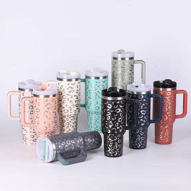 Large Travel Tumbler – 40 oz Spill-Proof Stainless Steel Mug for Hot & Cold Drinks