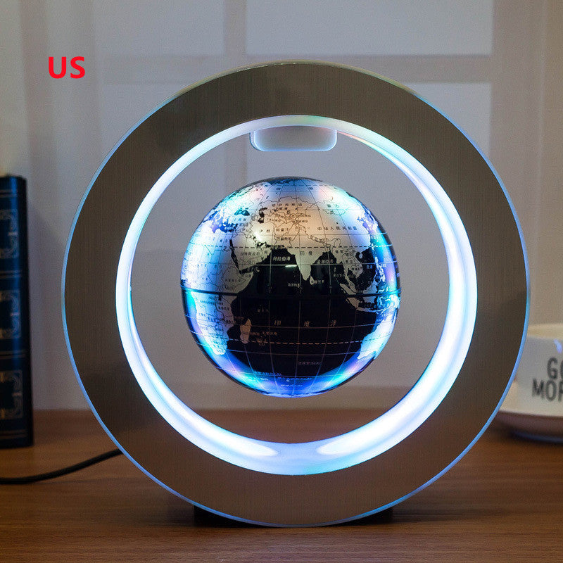 Round LED World Map Floating Globe – Anti-Gravity Light