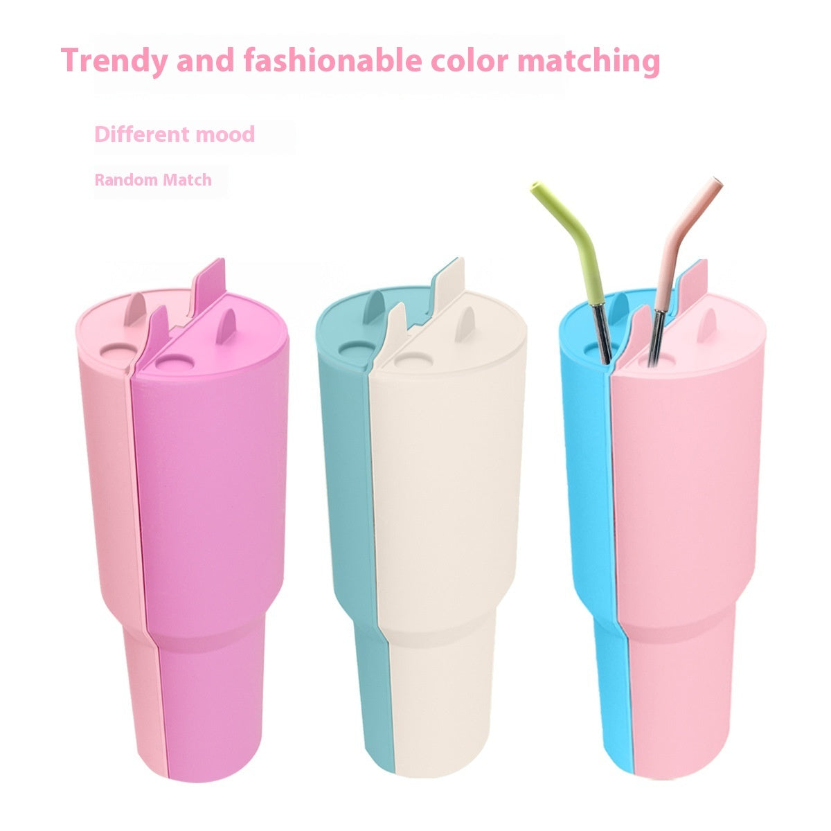 40 oz Vacuum-Insulated Stainless Steel Tumbler with Double-Layer Silicone Liner