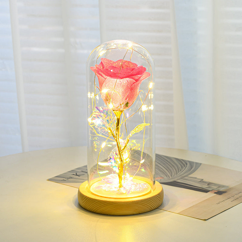 Romantic LED Glass Dome Gift - Enchanting Eternal Rose Light 💐