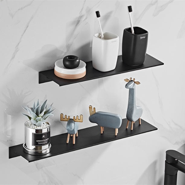 Nordic Non‑Perforated Wall‑Mounted Shower & Mirror Storage Rack – Space‑Saving Organizer