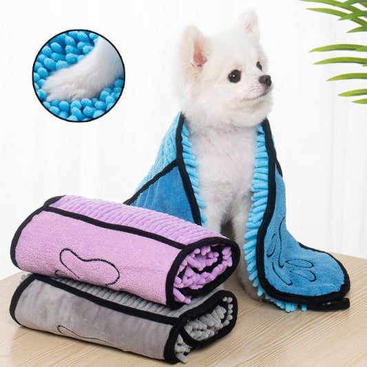 Super-Absorbent Microfiber Pet Bathrobe – Quick-Dry Towel for Dogs & Cats