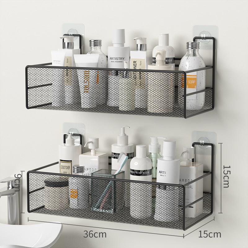 Wall-Mounted Bathroom Shelf – No-Drill Shower & Shampoo Organizer