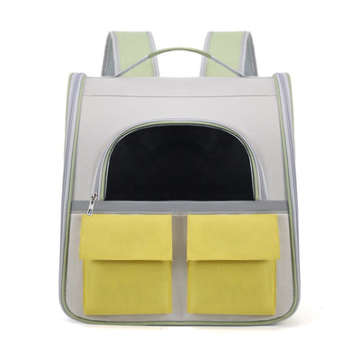 Large Capacity Pet Carrier – Transparent Canvas Cat Backpack