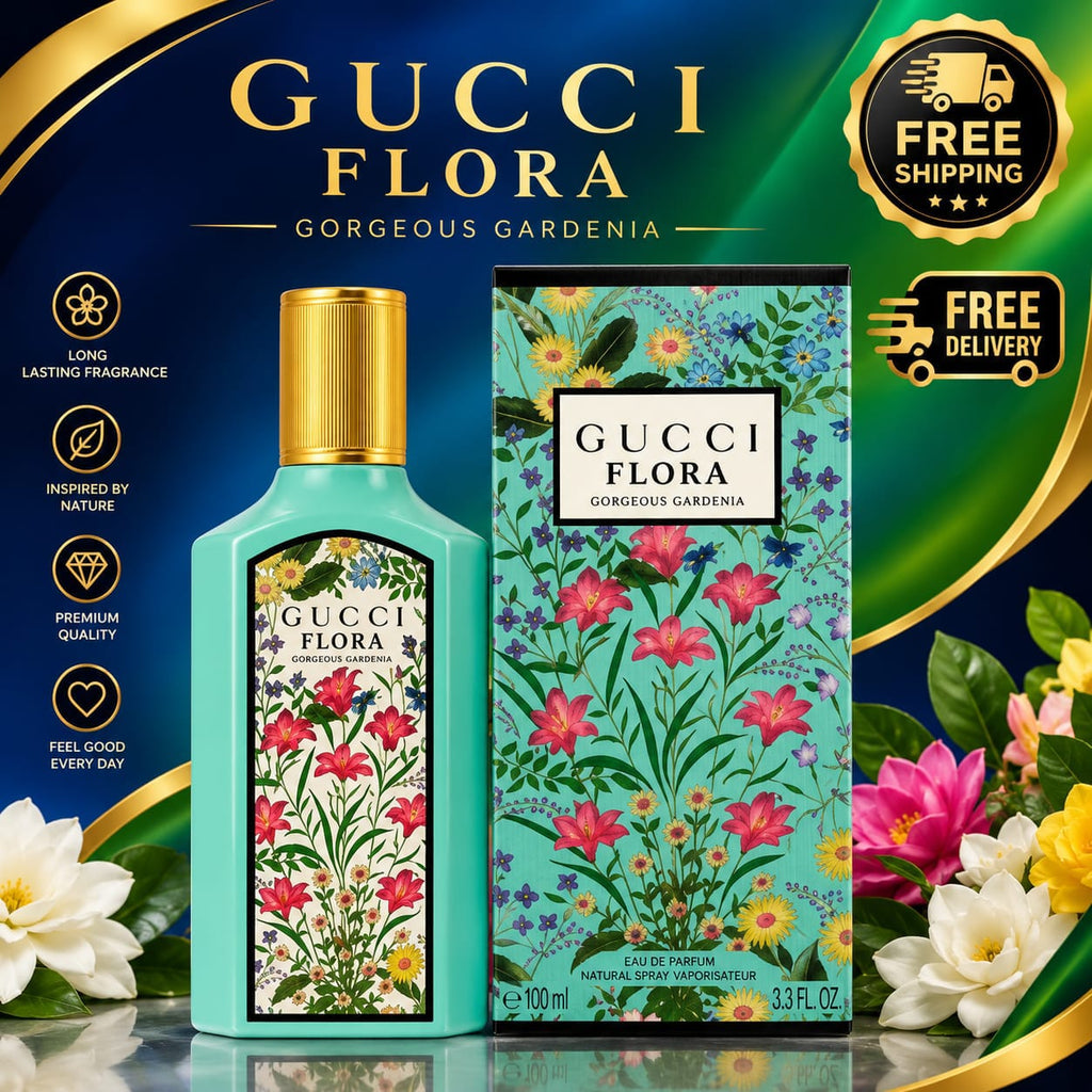 Gucci Flora Gorgeous Gardenia Eau de Parfum for Women – 3.3 fl oz / 100 ml