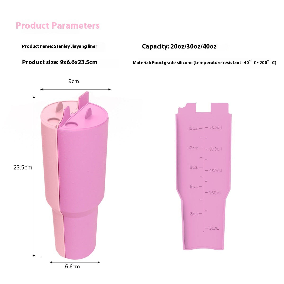 40 oz Vacuum-Insulated Stainless Steel Tumbler with Double-Layer Silicone Liner