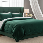 Deep Green Velvet Bedding Set
