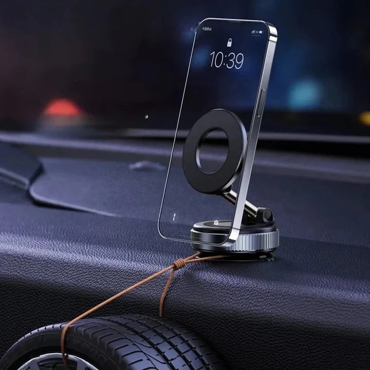Foldable Magnetic Vacuum Car Phone Holder